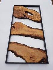 444Metal and Wooden Wall Art, Olive Wood Wall Decor, Wall Art, Housewarming Gift, Wood Wall Art, Rustic Wall Art, Live Edge Wood Wall Decor BlackSeaResinWorks