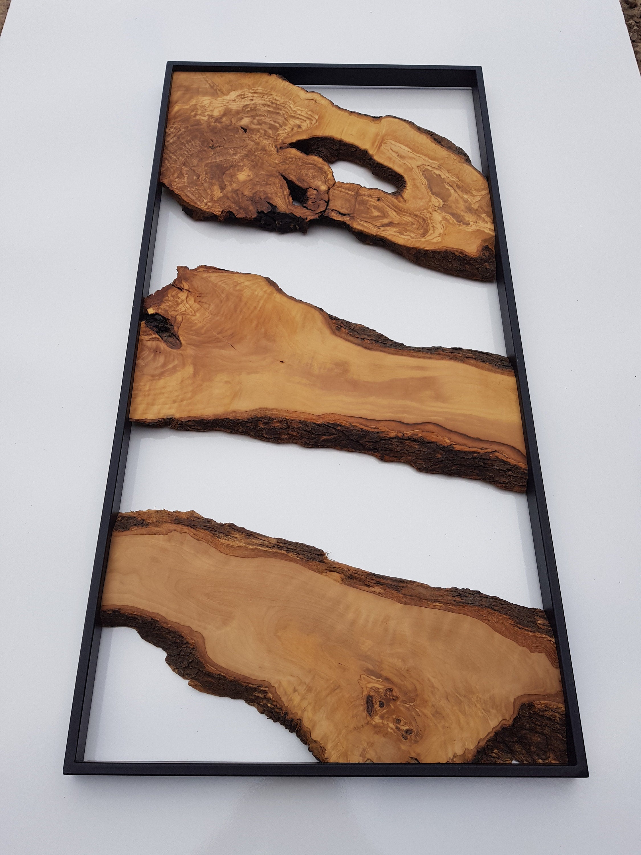 444Metal and Wooden Wall Art, Olive Wood Wall Decor, Wall Art, Housewarming Gift, Wood Wall Art, Rustic Wall Art, Live Edge Wood Wall Decor BlackSeaResinWorks