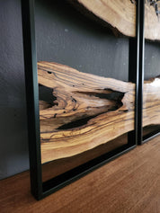 3 333Piece Wood Wall Decor Set, 3 Piece Olive Wood Wall Decor, Wall Art, Wood Wall Art, Rustic Wall Art, Live Edge Wood Wall Decor, Wall Art BlackSeaResinWorks