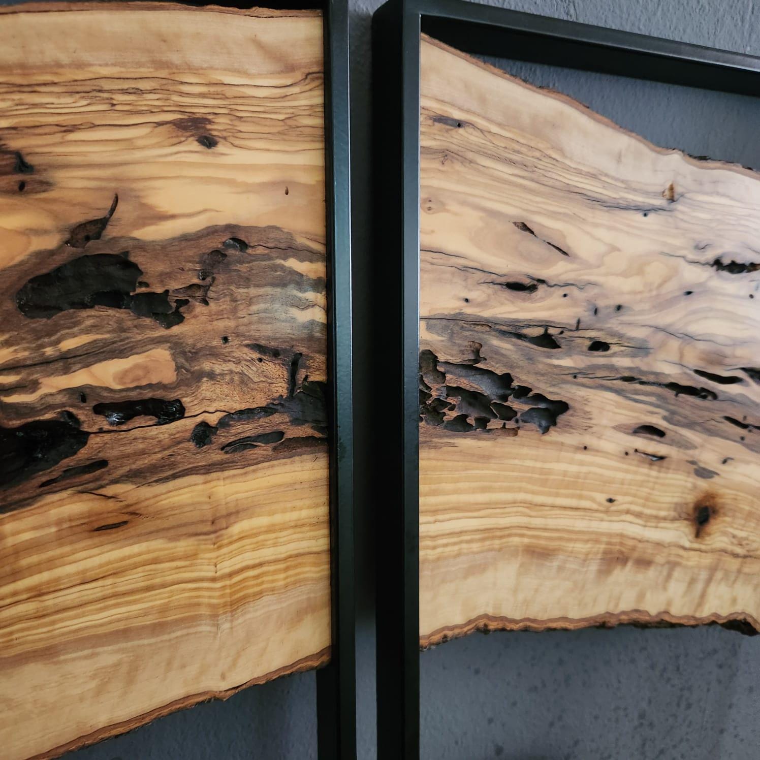 3 333Piece Wood Wall Decor Set, 3 Piece Olive Wood Wall Decor, Wall Art, Wood Wall Art, Rustic Wall Art, Live Edge Wood Wall Decor, Wall Art BlackSeaResinWorks