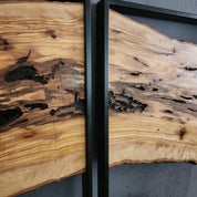 3 333Piece Wood Wall Decor Set, 3 Piece Olive Wood Wall Decor, Wall Art, Wood Wall Art, Rustic Wall Art, Live Edge Wood Wall Decor, Wall Art BlackSeaResinWorks