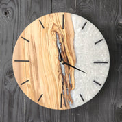 White Pearl Timekeeper | Premium Handmade Wall Clocks Artdesigna®