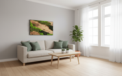 Handcrafted Moss & Olive Wood Wall Art | Rustic Greenery Decor