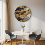Custom Resin & Olive Wood Wall Clock | Live Edge Rustic Decor