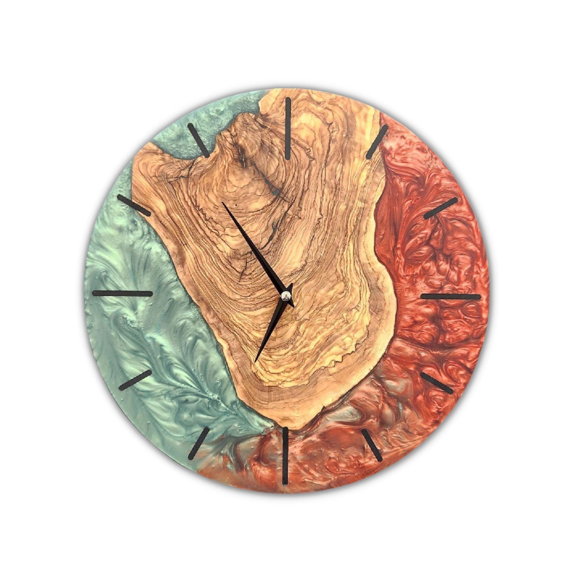 Emerald Ember Timepiece | Premium Handmade Wall Clocks Artdesigna®
