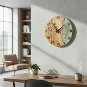 Forest Pearl | Resin & Olive Wood Wall Clock