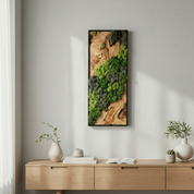 Nature Fusion | Olive Wood and Pereserved Moss Wall Decor