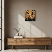 Dark Nature | Resin & Olive Wood Wall Clock