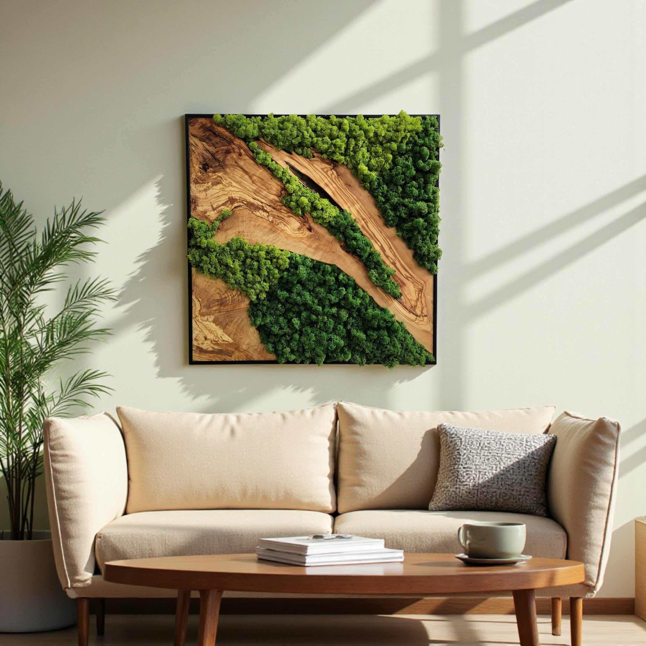 Moss Wall Decor - OliveWoodMossArt
