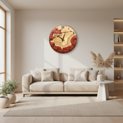 Custom Epoxy and Olive Wood Wall Clock