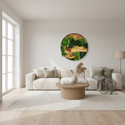 Custom Made Moss and Olive Wood Wall Art, Metal Frame Moss Wall Decor, Olive Wood and Moss Wall Art- Preserved Stabilized Moss Wall Decor BlackSeaResinWorks