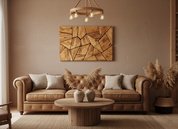 Natural Geometry | Olive Wood Mosaic Wall Art