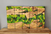Moss Wall Decor, Custom Made Moss and Olive Wood Wall Art, Metal Frame, Olive Wood and Moss Wall Art- Preserved Stabilized Moss Wall Decor Artdesigna®