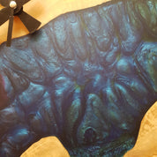 Mystic Rivers | Resin & Olive Wood Wall Clock